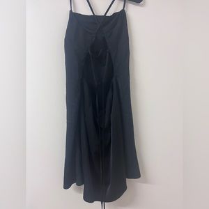 never worn kendall and kylie black lace-up tie back dress size medium